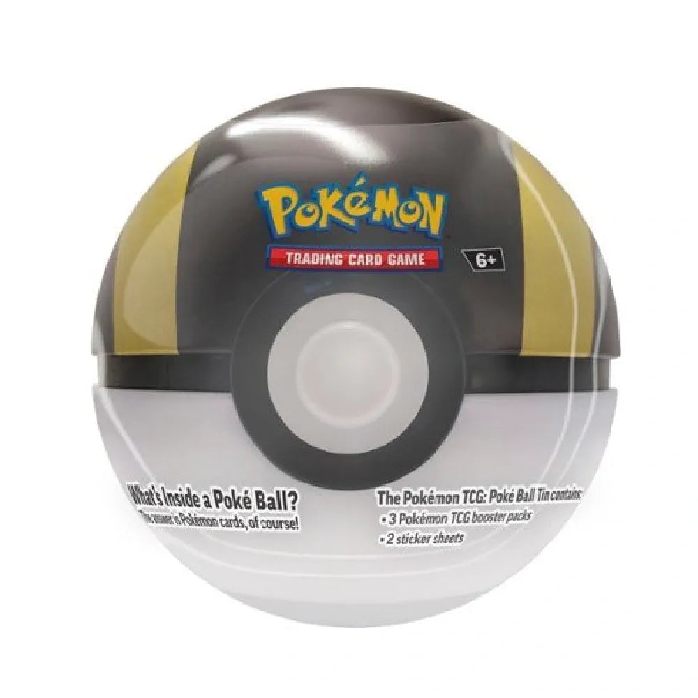 Pokémon Pokéball Tin Ultra Ball 2024 reprint met boosterpacks en stickervellen
