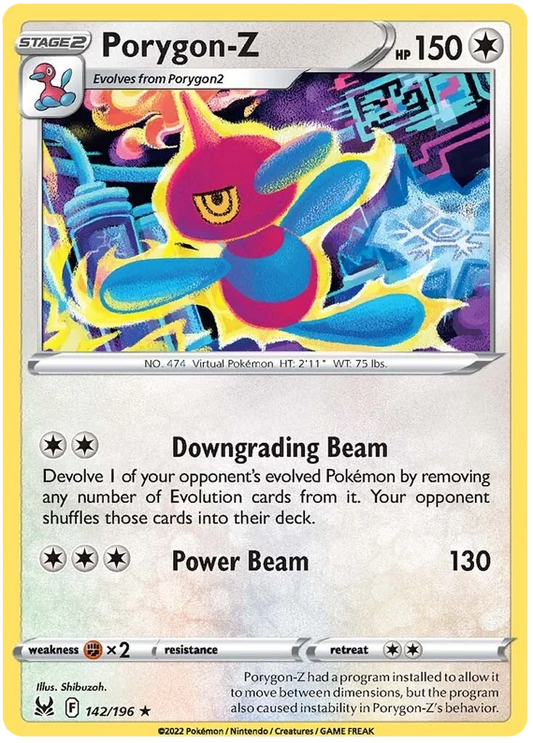 Porygon-Z #142/196 common uit de Pokémon Lost Origin set
