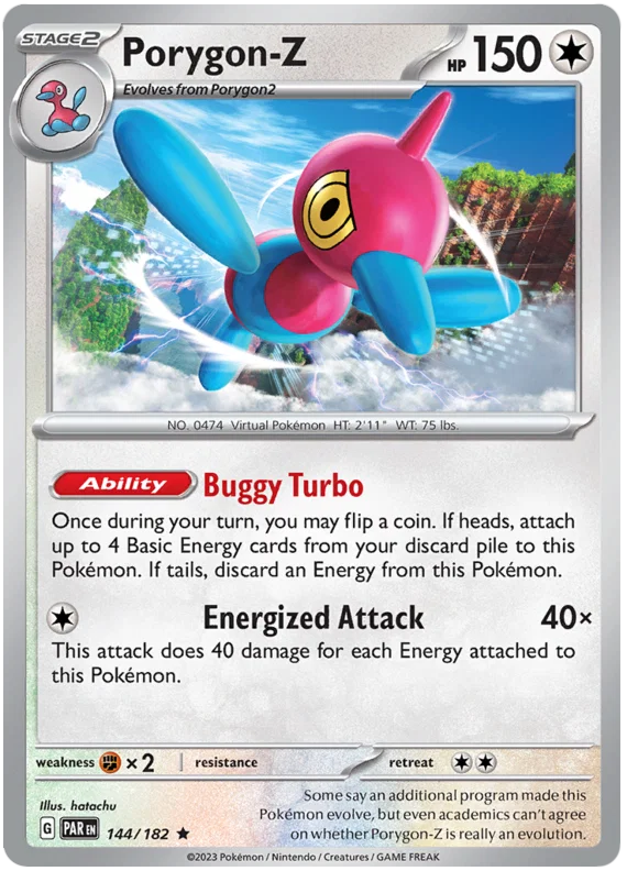 Porygon-Z #144 Common losse Pokémon kaart uit de Paradox Rift set
