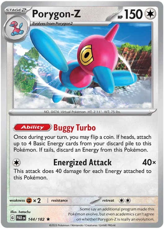 Porygon-Z #144 Common losse Pokémon kaart uit de Paradox Rift set