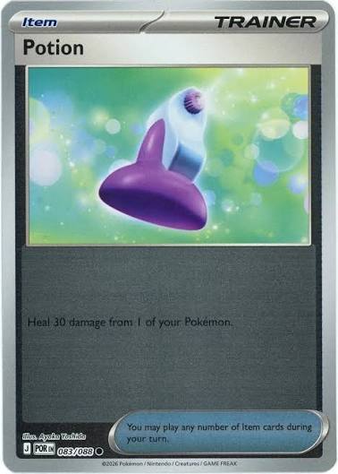 Pokemon Potion #083 Reverse Holo losse kaart uit de Perfect Order set
