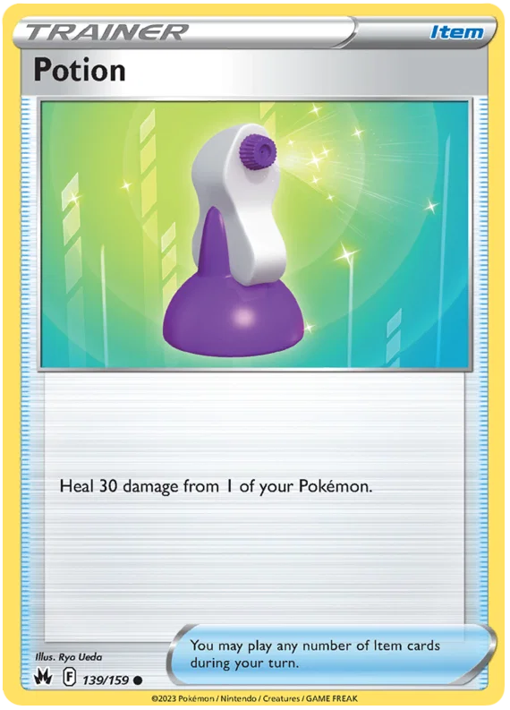 Potion #139 common Trainerkaart uit de Pokémon Crown Zenith set