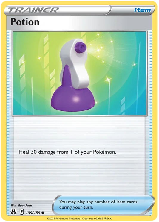 Potion #139 common Trainerkaart uit de Pokémon Crown Zenith set