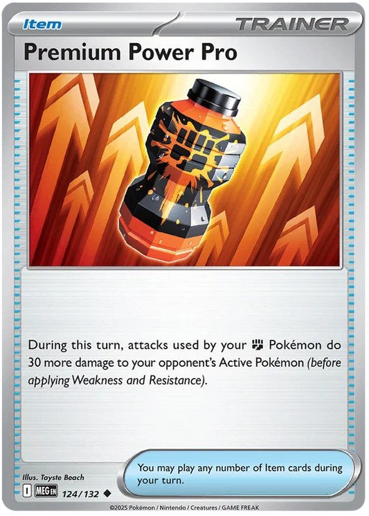 Pokémon Premium Power Pro kaart #124 common uit de Mega Evolution set