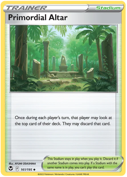 Pokémon Primordial Altar #161 common kaart uit Silver Tempest set