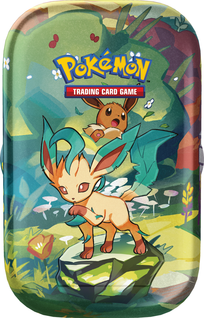 Eevee Prismatic Evolutions Mini Tin met Eevee-munt en booster packs