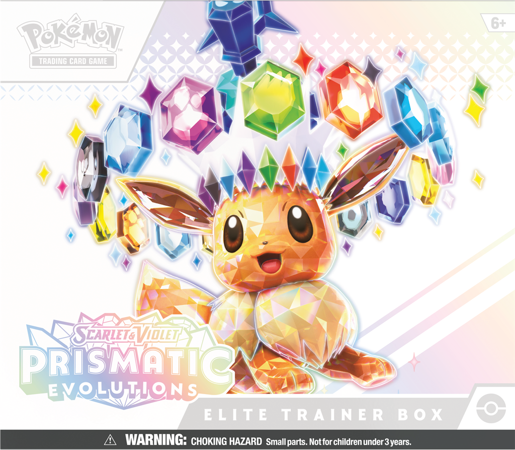 Pokémon Scarlet & Violet Prismatic Evolutions Elite Trainer Box met Eevee en evoluties