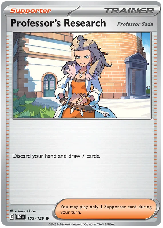 Pokémon Professor's Research #155 common trainerkaart uit Journey Together