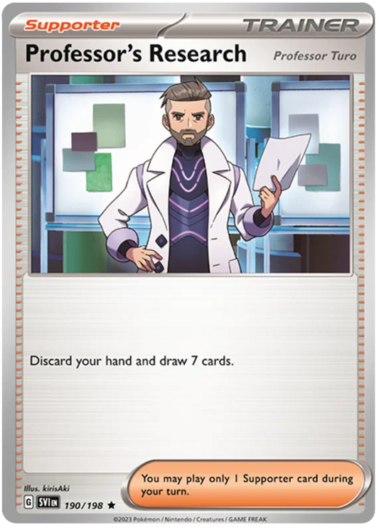 Professor's Research holo kaart #190 uit de Pokémon Scarlet & Violet set