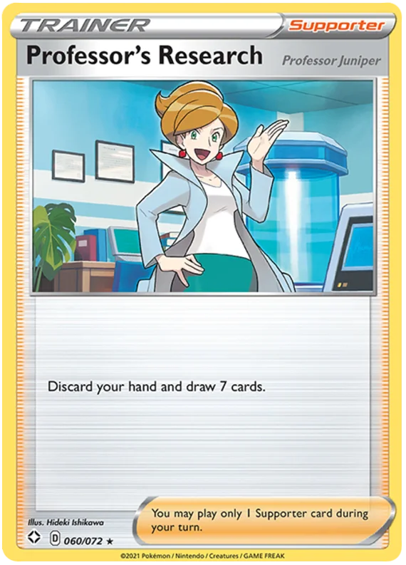 Professor's Research holo kaart uit Pokemon Shining Fates 060/072