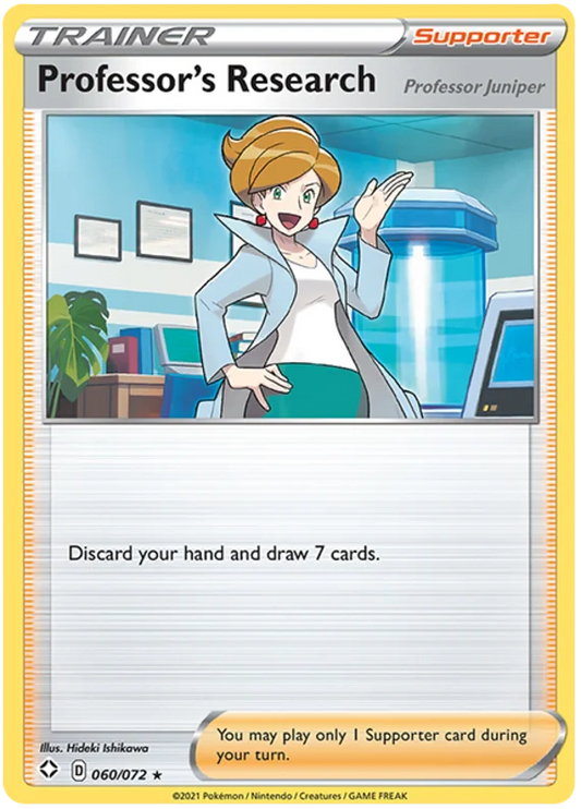 Professor's Research holo kaart uit Pokemon Shining Fates 060/072