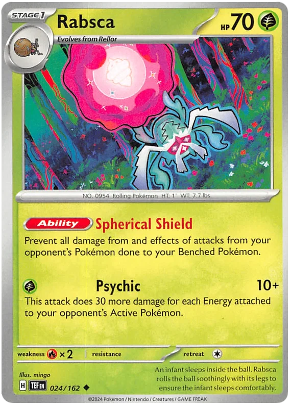 Pokémon Rabsca #024 common kaart uit de Temporal Forces set