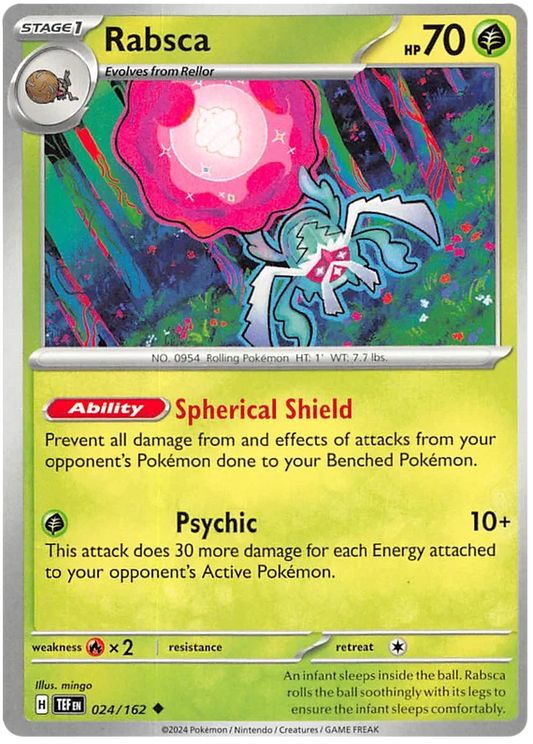 Pokémon Rabsca #024 common kaart uit de Temporal Forces set