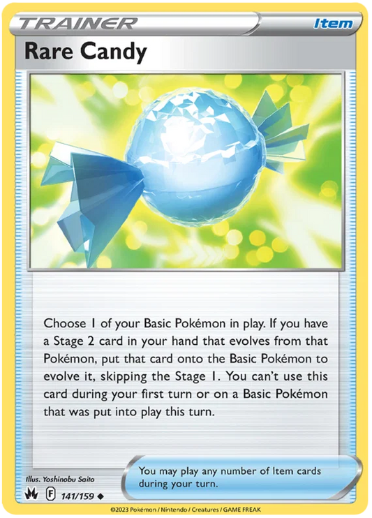 Pokémon Rare Candy #141 common kaart uit de Crown Zenith set