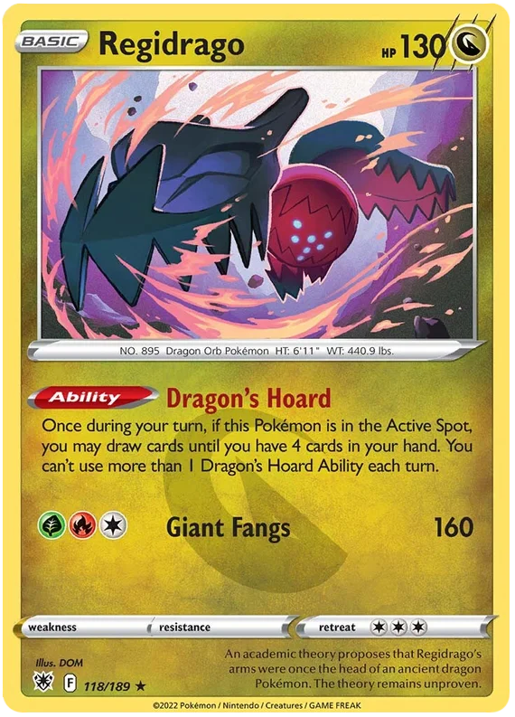 Regidrago common kaart #118/189 uit Pokémon Astral Radiance