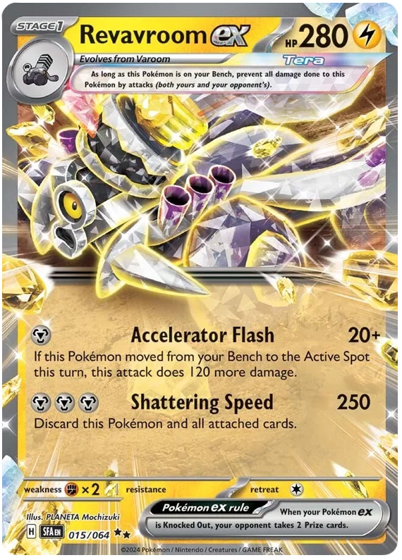 Revavroom ex holo kaart nummer 015 uit de Pokemon Shrouded Fable set