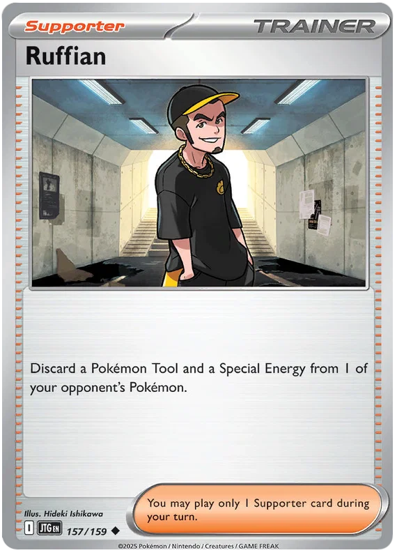 Ruffian common kaart #157 uit de Pokémon Journey Together set