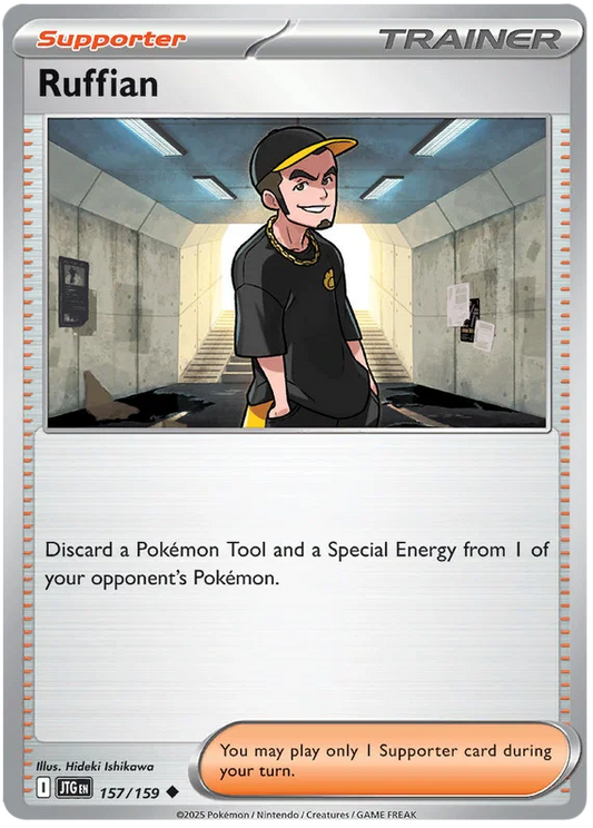 Ruffian common kaart #157 uit de Pokémon Journey Together set