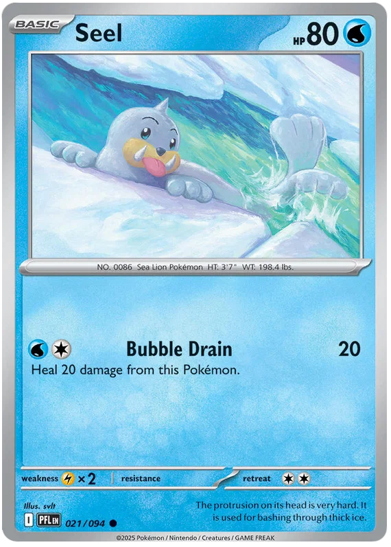 Pokémon Seel #021 common kaart uit de Phantasmal Flames set