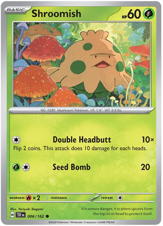 Shroomish common pokémonkaart #006 uit de Temporal Forces set