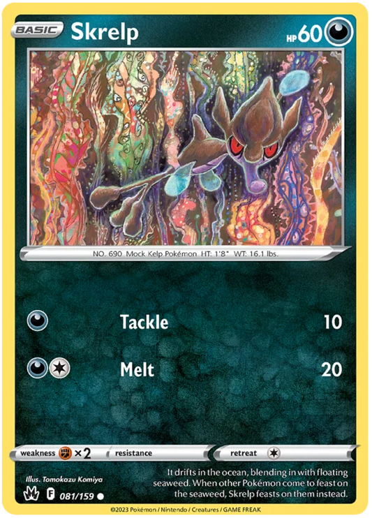 Skrelp common kaart #081 uit de Pokémon Crown Zenith set