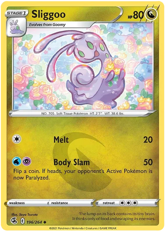 Sliggoo common kaart 196/264 uit de Pokémon Fusion Strike set