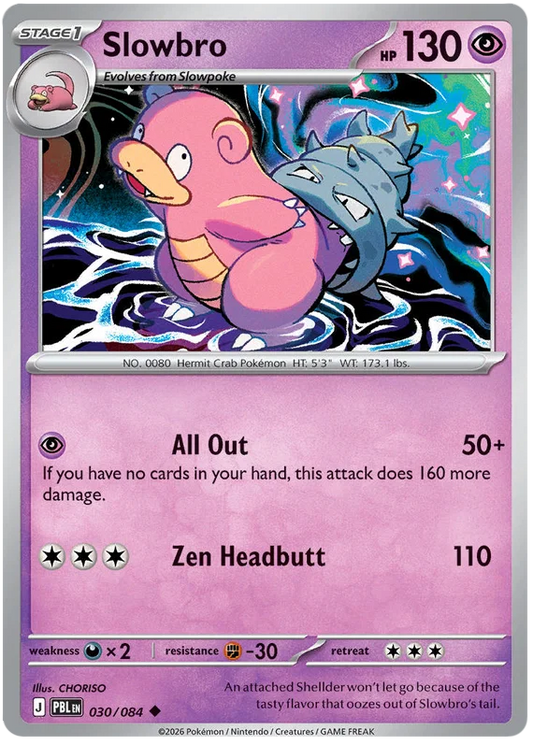 Slowbro #030 common Pokémon kaart uit de Darkness Ablaze set