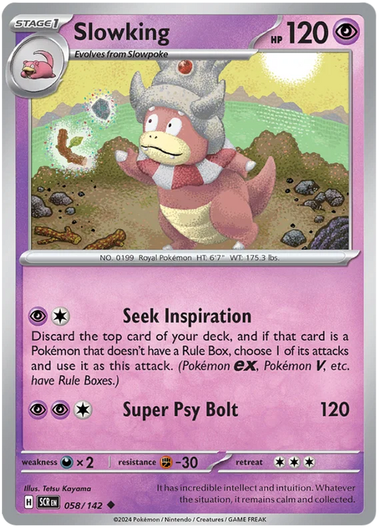 Slowking common #058 Pokémon kaart uit de Stellar Crown set