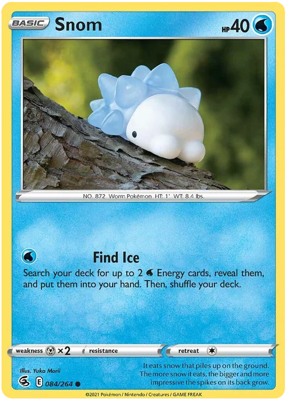Pokémon Snom common kaart 084/264 uit de Fusion Strike set
