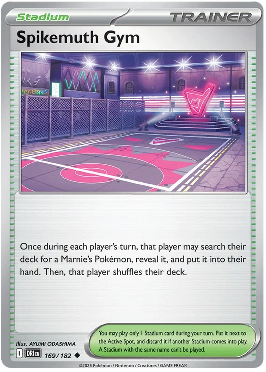 Pokémon Spikemuth Gym common kaart #169 uit Destined Rivals