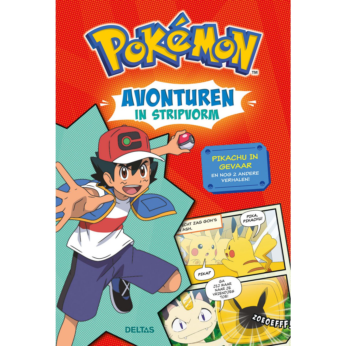 Pokémon Avonturen in Stripvorm Pikachu in Gevaar stripboek