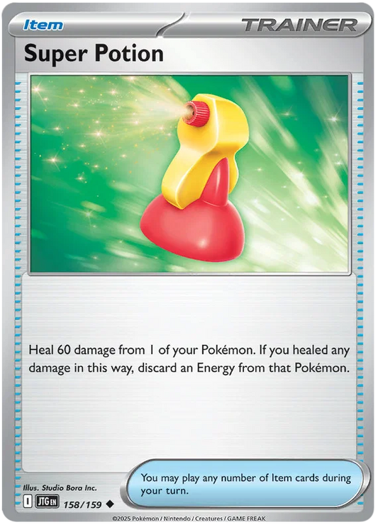 Pokémon Super Potion trainerkaart #158 common uit Journey Together