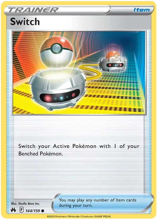 Pokémon Switch common trainerkaart nummer 144 uit de Crown Zenith set