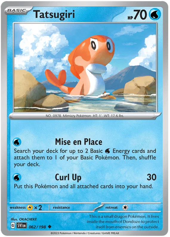 Tatsugiri common kaart #062/198 uit de Pokémon Scarlet & Violet basisset