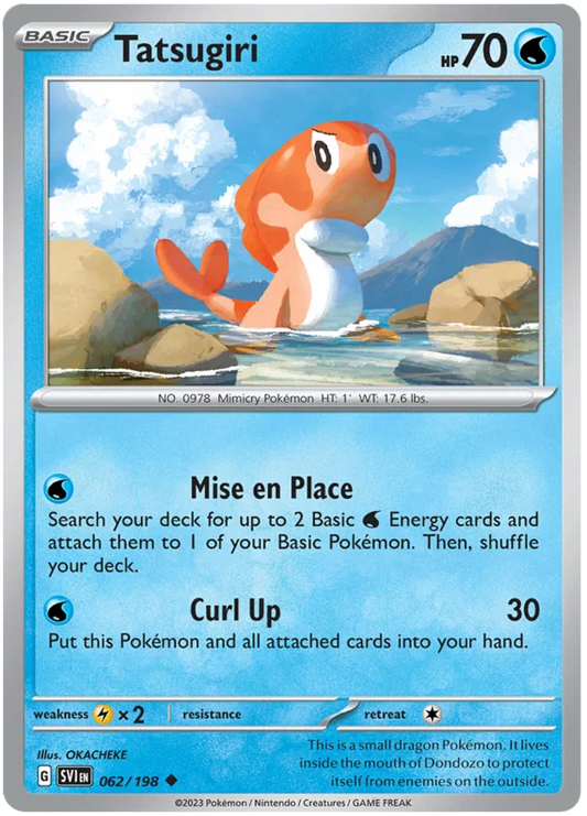 Tatsugiri common kaart #062/198 uit de Pokémon Scarlet & Violet basisset
