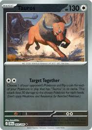 Tauros Reverse Holo kaart nummer 069 uit de Pokémon set Chaos Rising