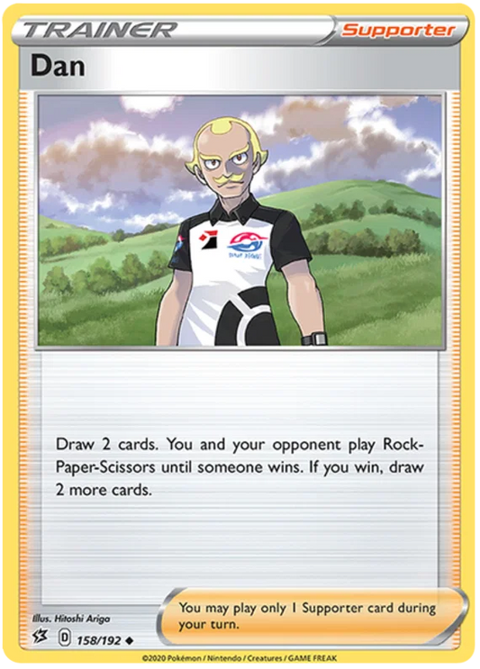 Pokémon TCG Dan #158 Trainer Supporter kaart uit Rebel Clash set