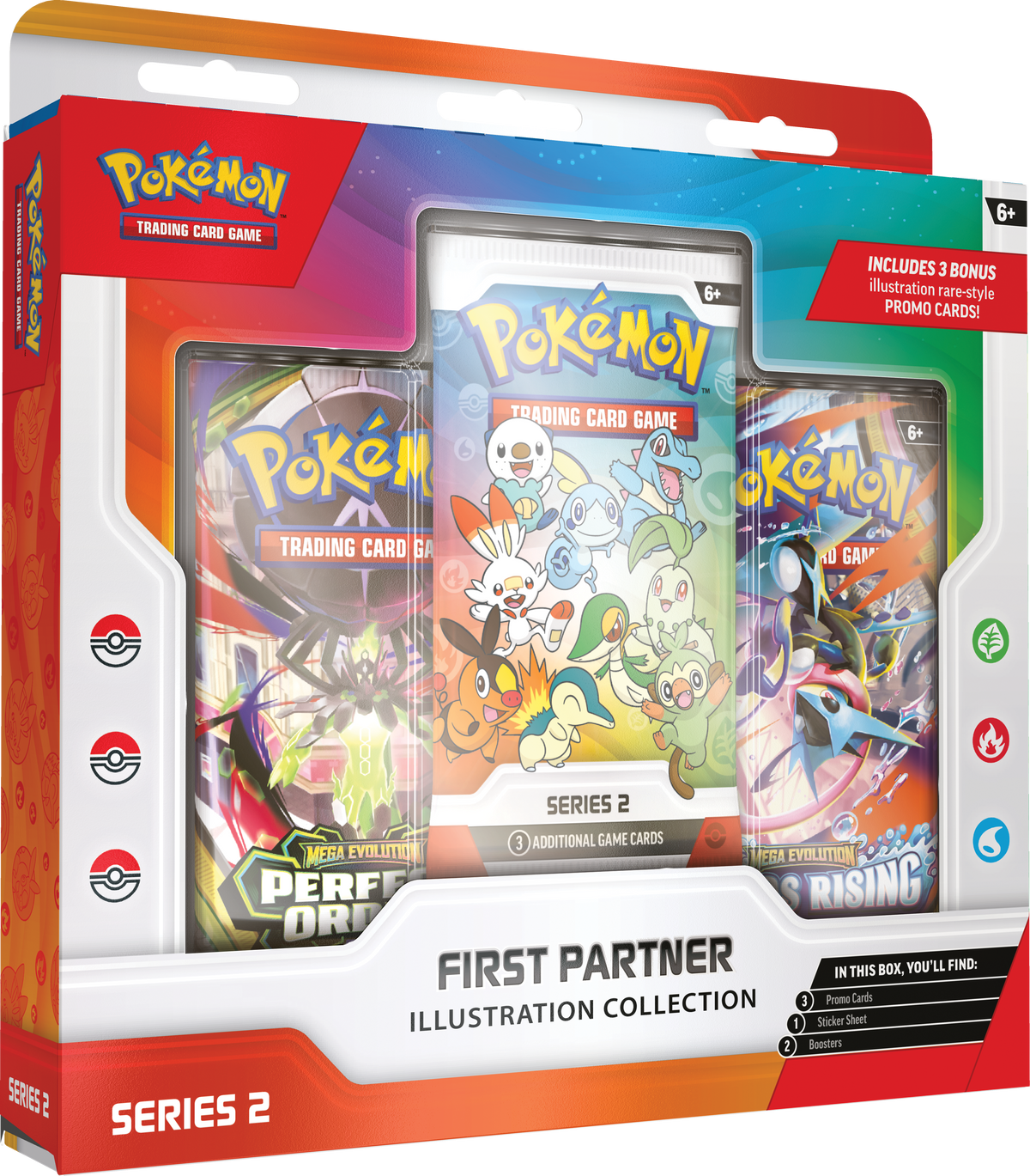Pokémon TCG First Partner Illustration Collection Series 2 boosterpack met Johto, Unova en Galar starter promo's