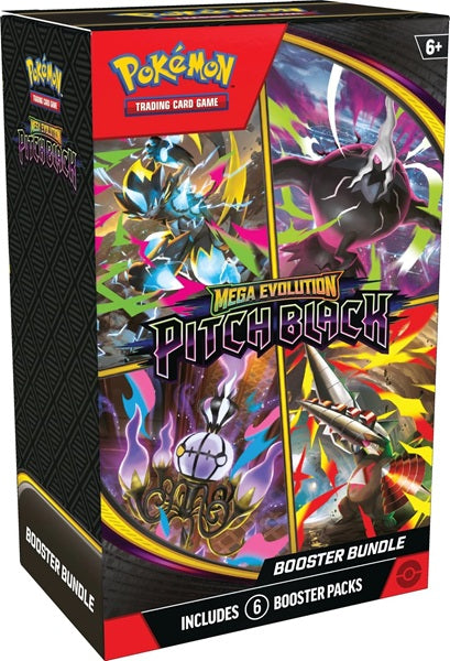 Pokémon TCG Pitch Black Booster Bundle met 6 boosterpacks uit Mega Evolution expansie