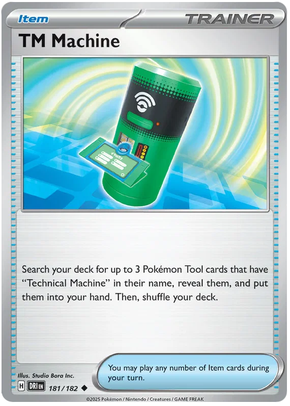 Pokémon TM Machine common kaart #181 uit de Destined Rivals set