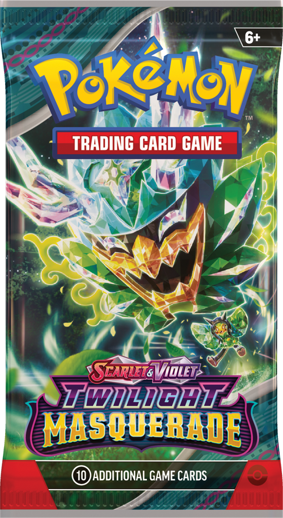 Pokémon Twilight Masquerade boosterpack Scarlet & Violet met 10 kaarten en random artwork.