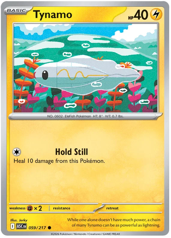 Pokémon Tynamo #059 common kaart uit de Ascended Heroes set