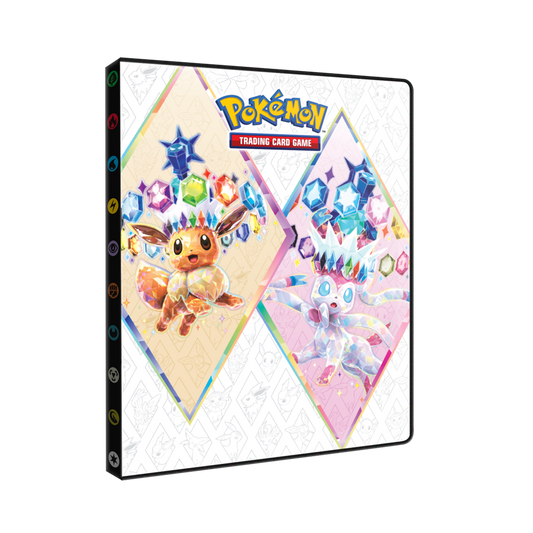 Pokémon verzamelmap Prismatic Evolutions 9-pocket met Eevee en Eeveelutions artwork