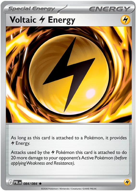 Pokémon Voltaic Energy Holo #084 uit de Pitch Black set, losse kaart