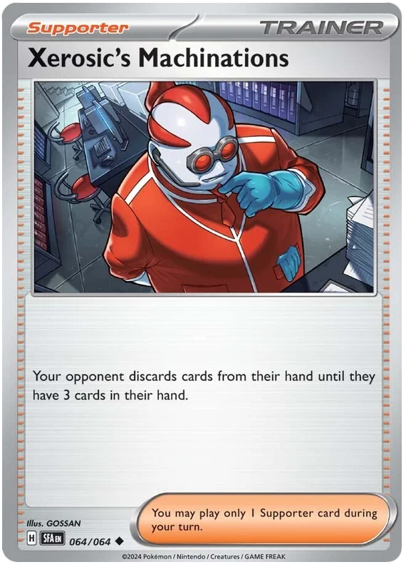 Xerosic's Machinations trainerkaart #064 common uit de Pokémon Shrouded Fable set