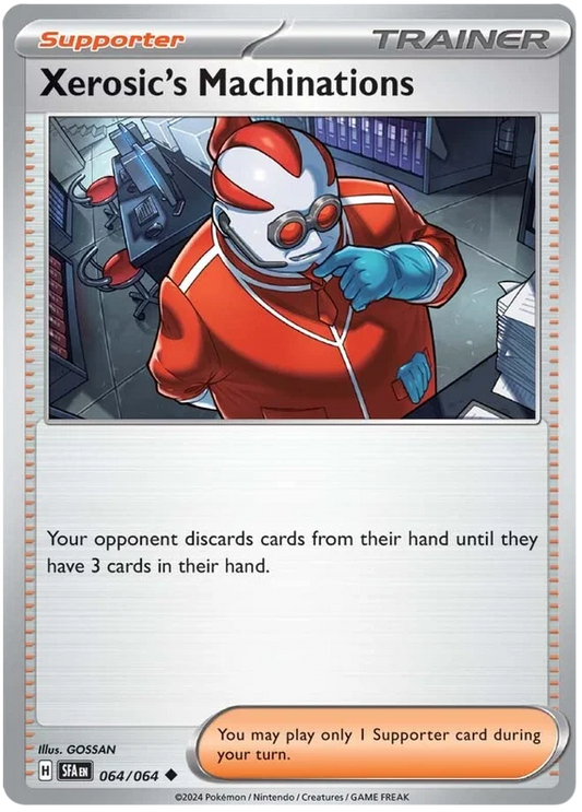 Xerosic's Machinations trainerkaart #064 common uit de Pokémon Shrouded Fable set