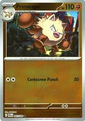 Primeape #043 Reverse Holo pitch black losse Pokemon kaart