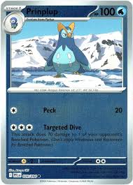 Prinplup Reverse Holo #028 Phantasmal Flames Pokémon kaart met glanzende reverse holo afwerking