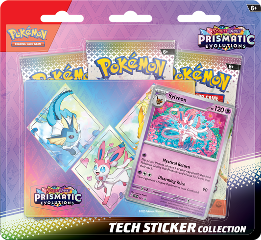 Eevee evoluties techstickerset met stickers en promokaart