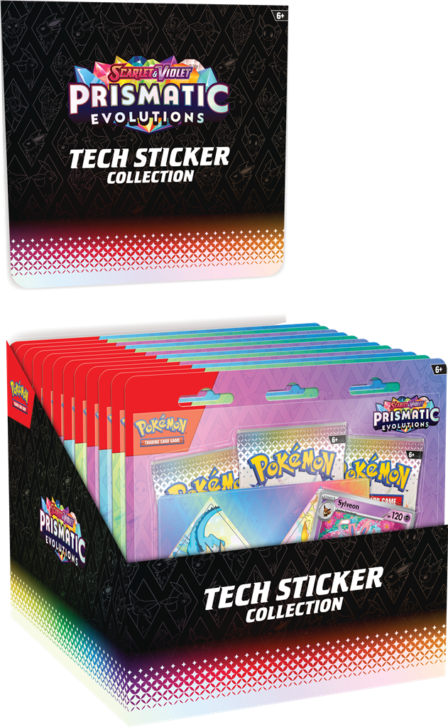 Eevee evoluties techstickerset met stickers en promokaart